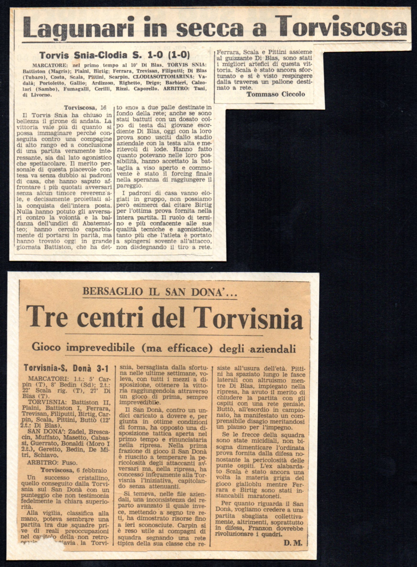 Torvis Snia 1972 Di Blas Claudio  632